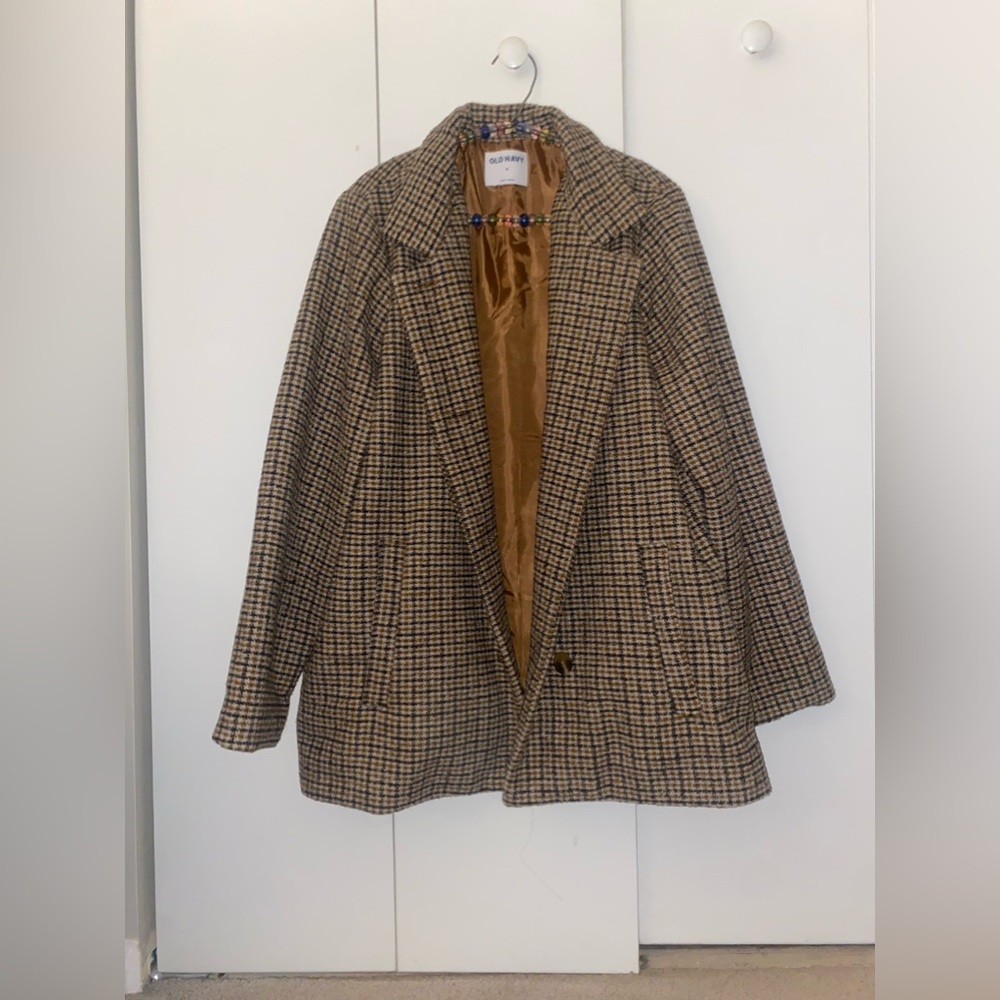 Plaid blazer coat. Only worn once!